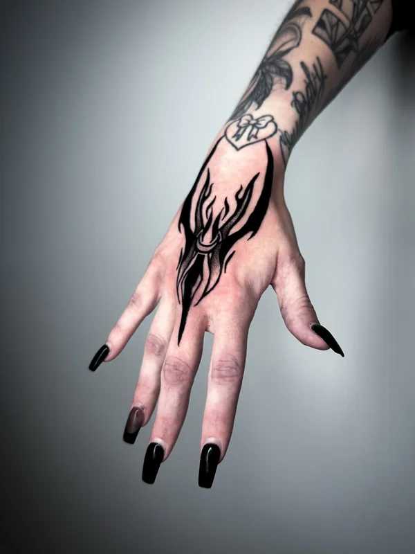 Blackwork tattoo, project 10